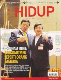 Image of HIDUP 21/21 Mei 2023: KOMUNITAS MEDIS: BERKOMITMEN SEPERTI ORANG SAMARIA