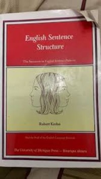 Image of ENGLISH SENTENCE STRUCTURE