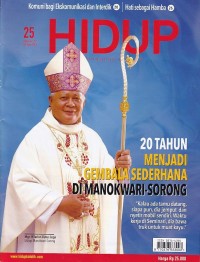 Image of HIDUP 25/18 Juni 2023: 20 TAHUN MENJADI GEMBALA SEDERHANA DI MANOKWARI-SORONG