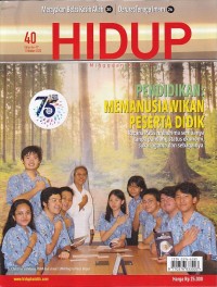 Image of HIDUP 40/1 Oktober 2023: PENDIDIKAN: MEMANUSIAKAN PESERTA DIDIK