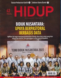 Image of HIDUP 43/ 23 OKTOBER 2022: BIDUK NUSANTARA-UPAYA BERPASTORAL BERBASIS DATA