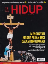 Image of HIDUP 12/24 Maret 2024: MENGHAYATI MAKNA PEKAN SUCI DALAM INKULTURASI