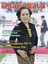 Image of Jaya Baya 23 Minggu I Februari 2023: PAPAN TINGGALANE PB VI DIREKSA MACAN TELU