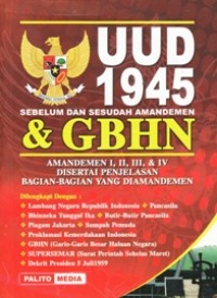Image of UUD 1945 & GBHN SEBELUM DAN SESUDAH AMANDEMEN