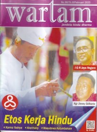 Image of wartam: jendela hindu dharma Edisi 96/Th.8/ Februari 2023 : ETOS KERJA HINDU