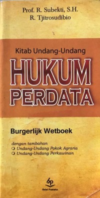 Image of Kitab Undang - Undang HUKUM PERDATA