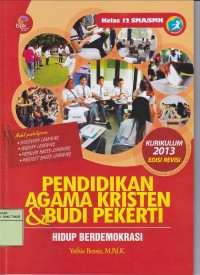 Image of PENDIDIKAN AGAMA KRISTEN & BUDI PEKERTI KELAS 12 SMA/SMK: HIDUP BERDEMOKRASI