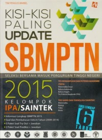 Image of KISI - KISI PALING UPDATE SBMPTN 2015 KELOMPOK IPA/ SAINTEK