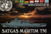 Image of SATGAS MARITIM TNI: KONTINGEN GARUDA XXVIII-G/UNIFIL 2014 - 2015 KRI SULTAN ISKANDAR MUDA - 367